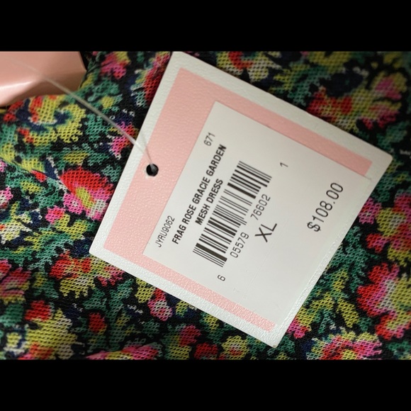 Juicy Couture Girls Floral Mesh Dress - Picture 2 of 7